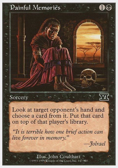 Painful Memories, Classic Sixth Edition #147, Magic: The Gathering card