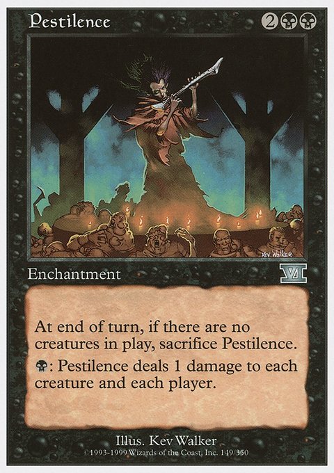 Pestilence, Classic Sixth Edition #149, Magic: The Gathering card