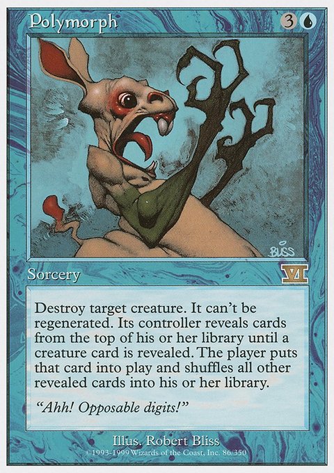 Polymorph, Classic Sixth Edition #86, Magic: The Gathering card