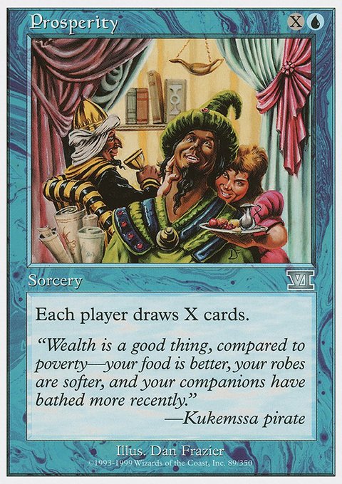 Prosperity, Classic Sixth Edition #89, Magic: The Gathering card