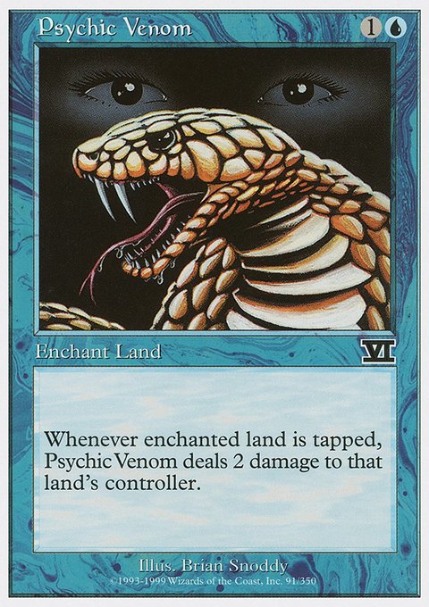 Psychic Venom, Classic Sixth Edition #91, Magic: The Gathering card