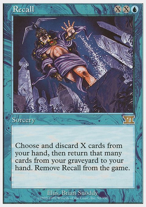 Recall, Classic Sixth Edition #92, Magic: The Gathering card