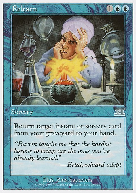 Relearn, Classic Sixth Edition #93, Magic: The Gathering card
