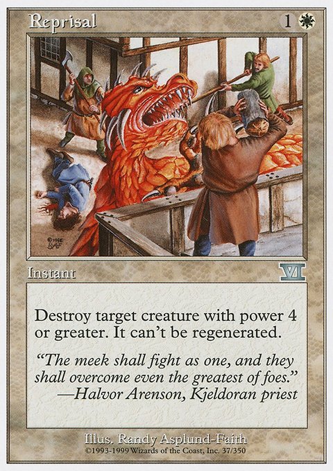 Reprisal, Classic Sixth Edition #37, Magic: The Gathering card
