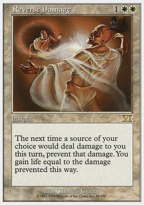Reverse Damage, Classic Sixth Edition #39, Magic: The Gathering card