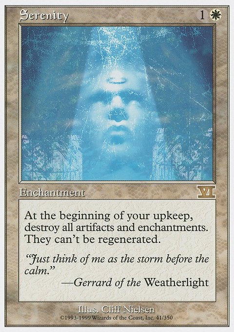 Serenity, Classic Sixth Edition #41, Magic: The Gathering card