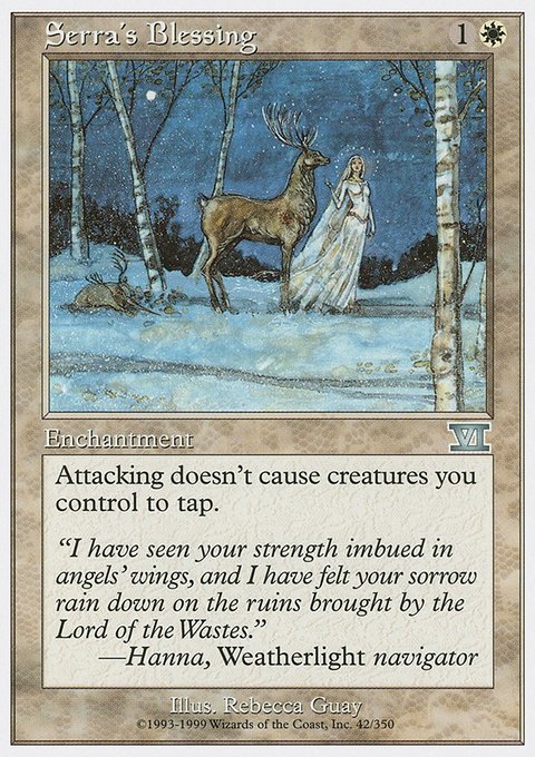 Serra's Blessing, Classic Sixth Edition #42, Magic: The Gathering card