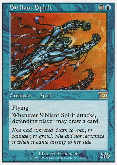 Sibilant Spirit, Classic Sixth Edition #98, Magic: The Gathering card