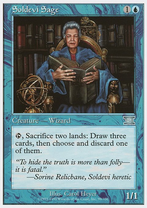 Soldevi Sage, Classic Sixth Edition #99, Magic: The Gathering card