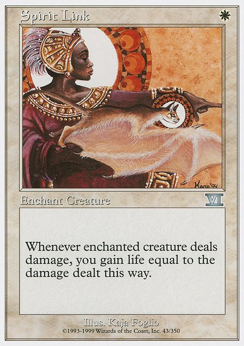 Spirit Link, Classic Sixth Edition #43, Magic: The Gathering card