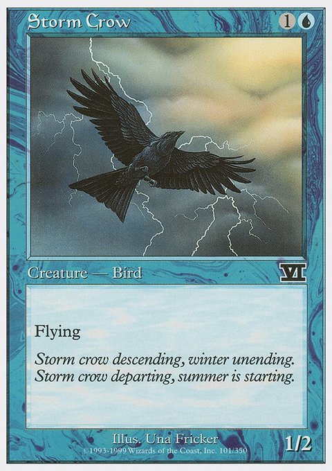 Storm Crow, Classic Sixth Edition #101, Magic: The Gathering card