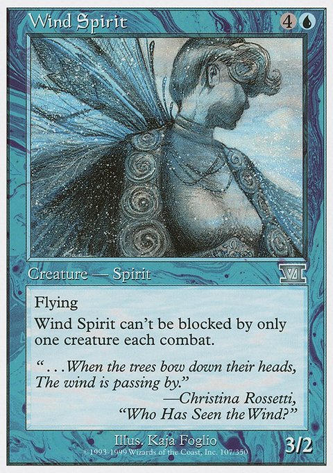 Wind Spirit, Classic Sixth Edition #107, Magic: The Gathering card