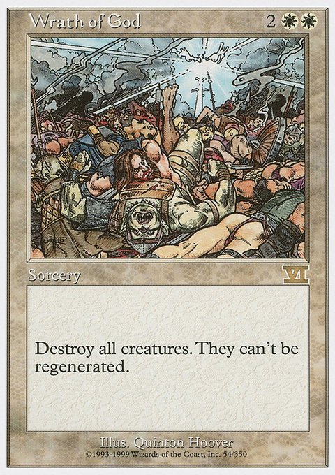 Wrath of God, Classic Sixth Edition #54, Magic: The Gathering card