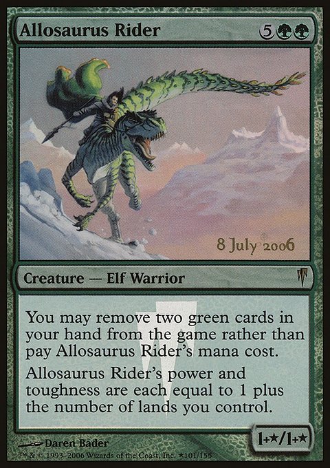 Allosaurus Rider, Coldsnap Promos #101★, Magic: The Gathering card