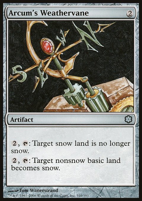 Arcum's Weathervane, Coldsnap Theme Decks #310, Magic: The Gathering card
