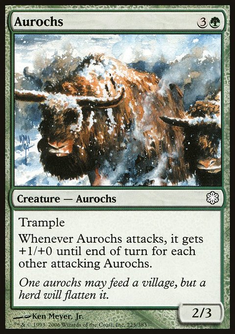 Aurochs, Coldsnap Theme Decks #225, Magic: The Gathering card