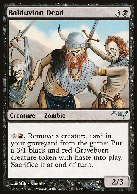 Balduvian Dead, Coldsnap Theme Decks #43, Magic: The Gathering card