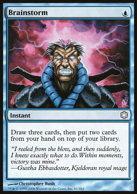 Brainstorm, Coldsnap Theme Decks #61, Magic: The Gathering card