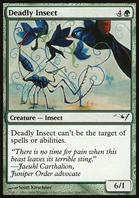 Deadly Insect, Coldsnap Theme Decks #86a, Magic: The Gathering card