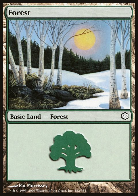 Forest, Coldsnap Theme Decks #382, Magic: The Gathering card