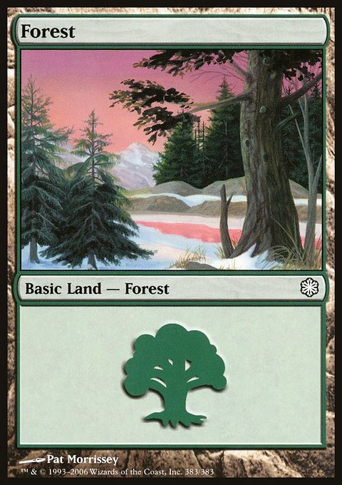 Forest, Coldsnap Theme Decks #383, Magic: The Gathering card