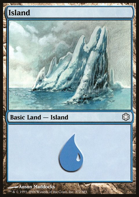 Island, Coldsnap Theme Decks #372, Magic: The Gathering card