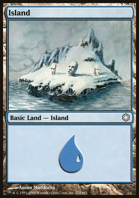 Island, Coldsnap Theme Decks #374, Magic: The Gathering card