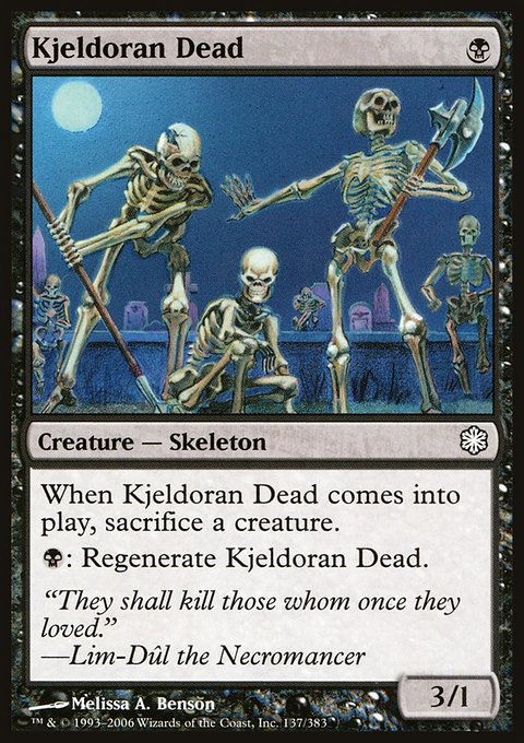 Kjeldoran Dead, Coldsnap Theme Decks #137, Magic: The Gathering card
