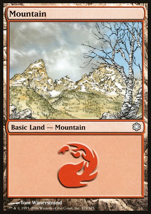Mountain, Coldsnap Theme Decks #379, Magic: The Gathering card