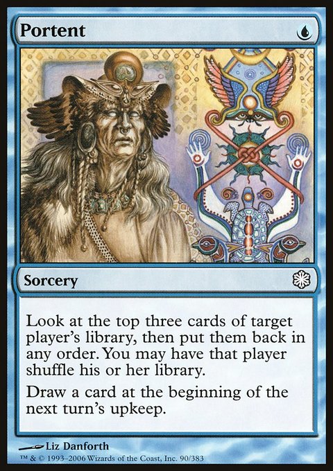 Portent, Coldsnap Theme Decks #90, Magic: The Gathering card