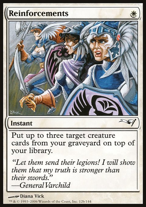 Reinforcements, Coldsnap Theme Decks #12b, Magic: The Gathering card
