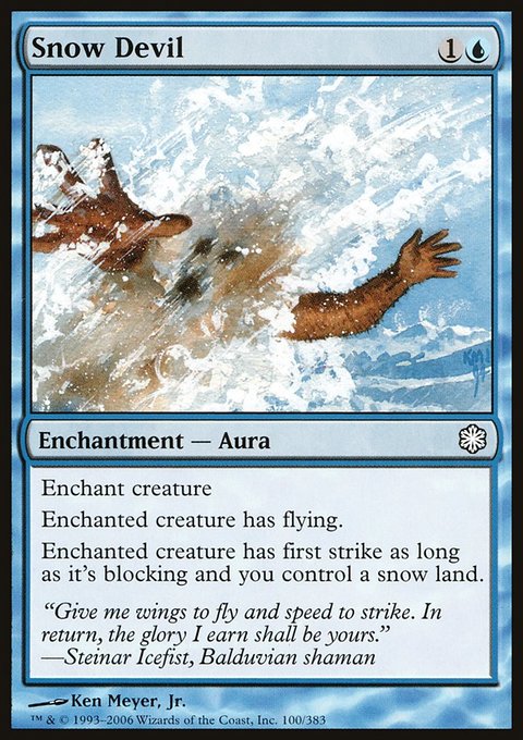 Snow Devil, Coldsnap Theme Decks #100, Magic: The Gathering card