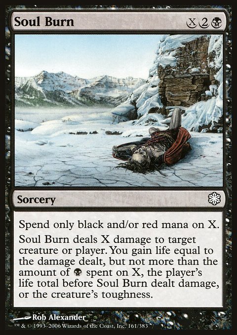 Soul Burn, Coldsnap Theme Decks #161, Magic: The Gathering card