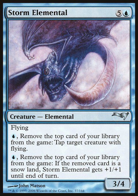 Storm Elemental, Coldsnap Theme Decks #37, Magic: The Gathering card