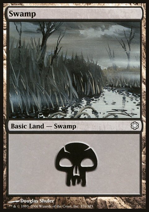 Swamp, Coldsnap Theme Decks #376, Magic: The Gathering card