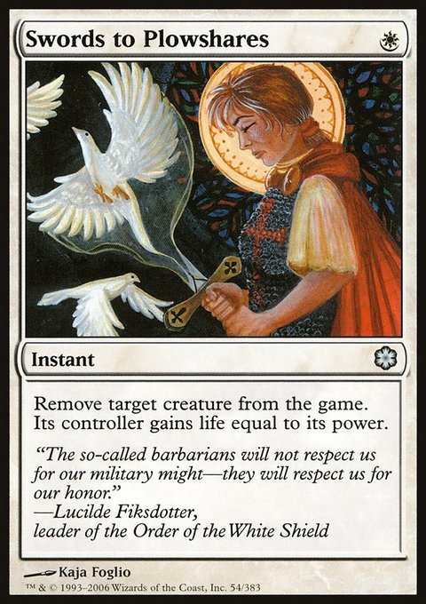 Swords to Plowshares, Coldsnap Theme Decks #54, Magic: The Gathering card