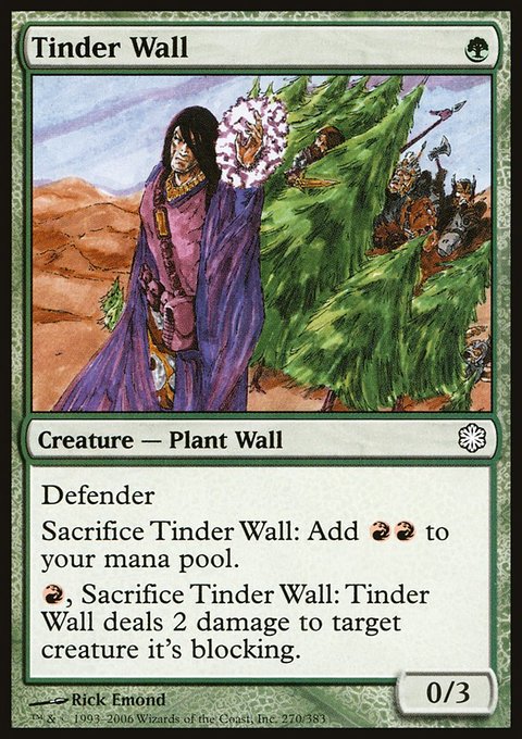 Tinder Wall, Coldsnap Theme Decks #270, Magic: The Gathering card