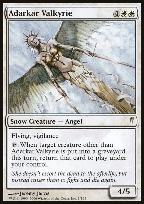 Adarkar Valkyrie, Coldsnap #1, Magic: The Gathering card