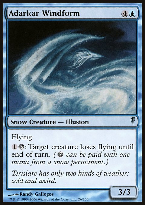 Adarkar Windform, Coldsnap #26, Magic: The Gathering card