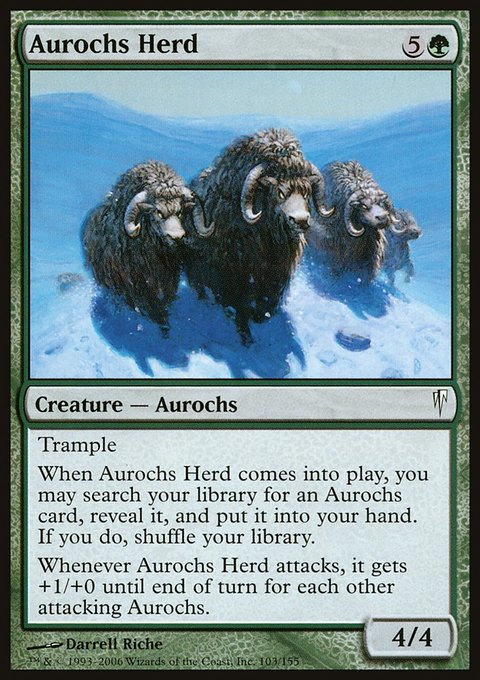 Aurochs Herd, Coldsnap #103, Magic: The Gathering card