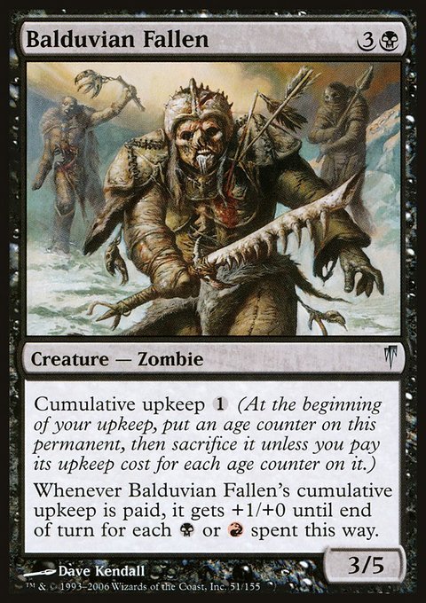 Balduvian Fallen, Coldsnap #51, Magic: The Gathering card