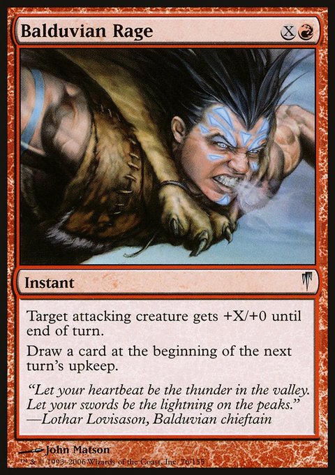 Balduvian Rage, Coldsnap #76, Magic: The Gathering card