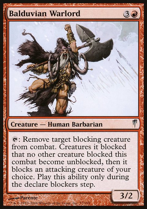 Balduvian Warlord, Coldsnap #77, Magic: The Gathering card