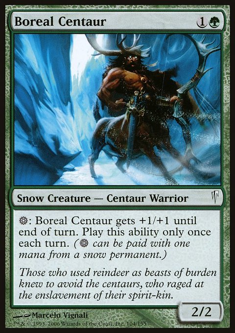 Boreal Centaur, Coldsnap #104, Magic: The Gathering card
