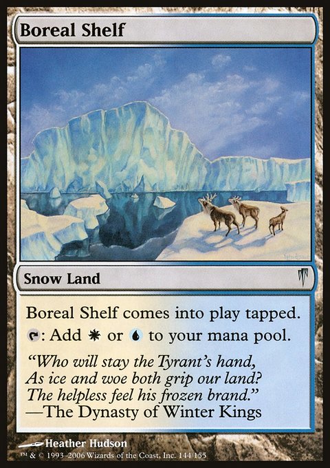 Boreal Shelf, Coldsnap #144, Magic: The Gathering card