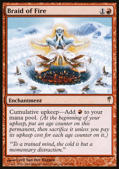 Braid of Fire, Coldsnap #78, Magic: The Gathering card