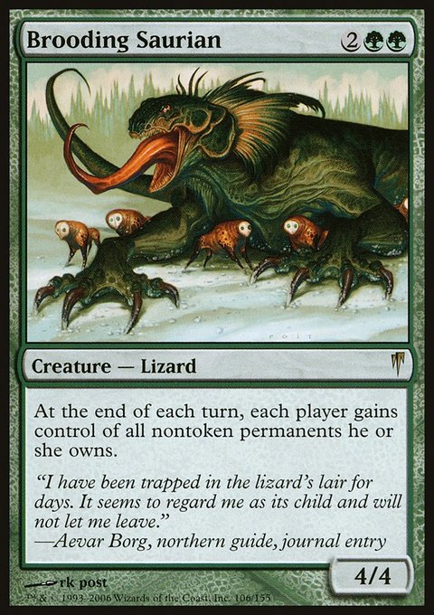 Brooding Saurian, Coldsnap #106, Magic: The Gathering card