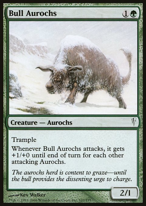 Bull Aurochs, Coldsnap #107, Magic: The Gathering card