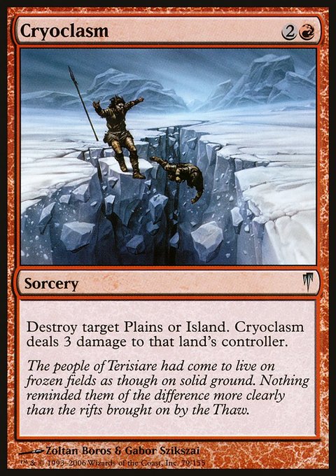 Cryoclasm, Coldsnap #79, Magic: The Gathering card