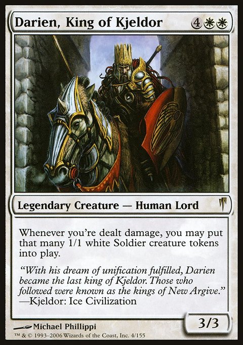 Darien, King of Kjeldor, Coldsnap #4, Magic: The Gathering card